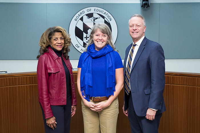 Mavis Ellis, Stacie Marvin, and Dr. Martirano.