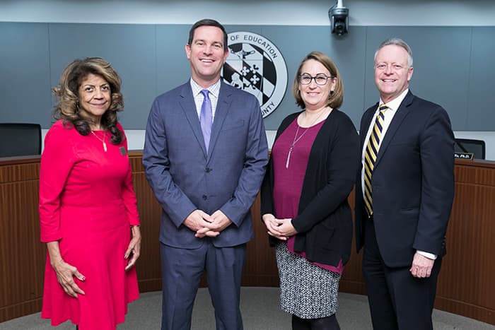 Mavis Ellis, Ed Cosentino, Connie Stahler, and Dr. Martirano.