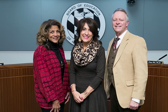 Mavis Ellis, Heidi Shorter, and Dr. Martirano.