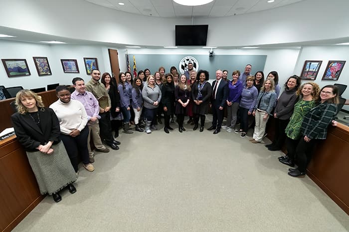 Group photo of HCPSS administrators.