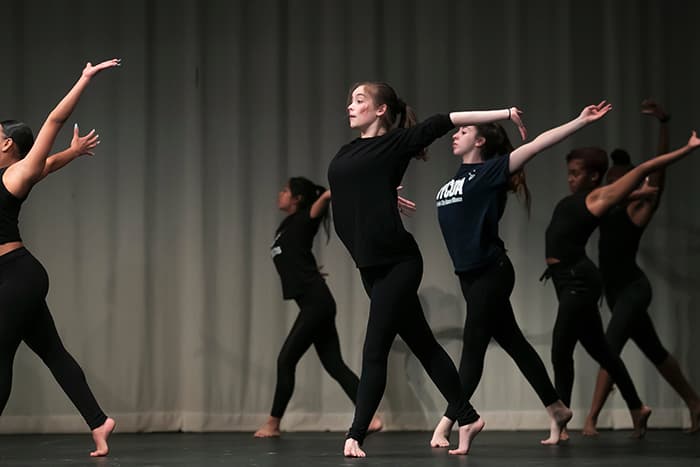 A group of female dancers.