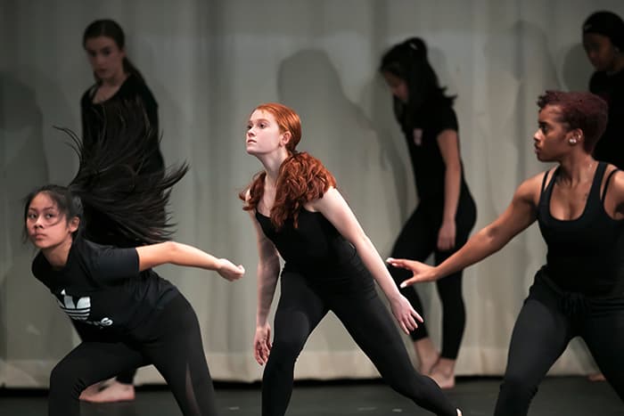 A group of female dancers.