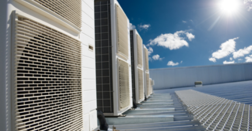 photo of HVAC units on a roof