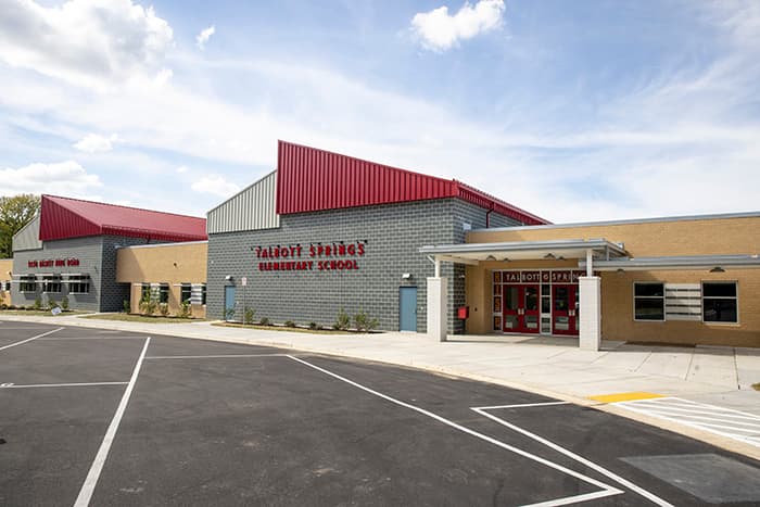 New Talbott Springs Elementary School building.