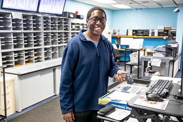 Staff Focus Darius Martin Mail Room Assistant HCPSS News