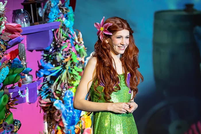 Mt. Hebron HS student dressed as Ariel for her performance in The Little Mermaid.