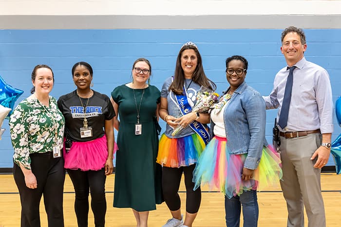 Natalie Toress with HCPSS and CRES staff.