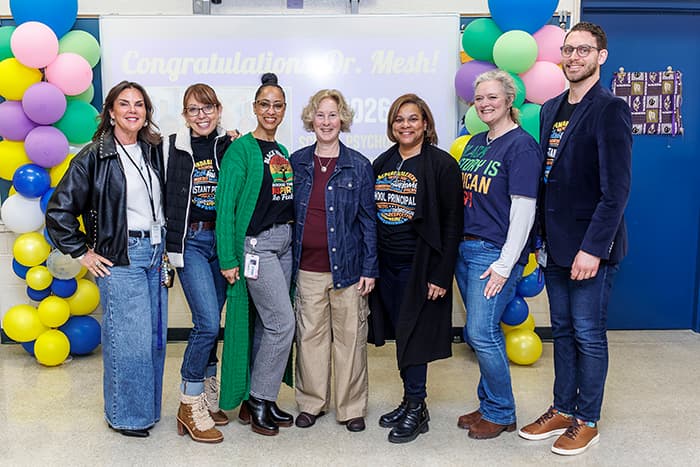 Nicki Meshbesher and current and former HCMS staff.